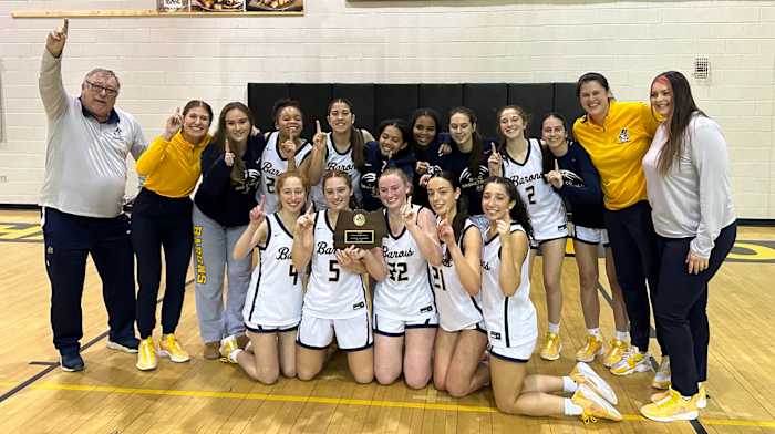 After winning the Montgomery County girls league title, Bethesda-Chevy Chase will try to claim its first state championship. The Barons play North Point in the Class 4A state semifinals Tuesday. (Photo - BCC Athletics